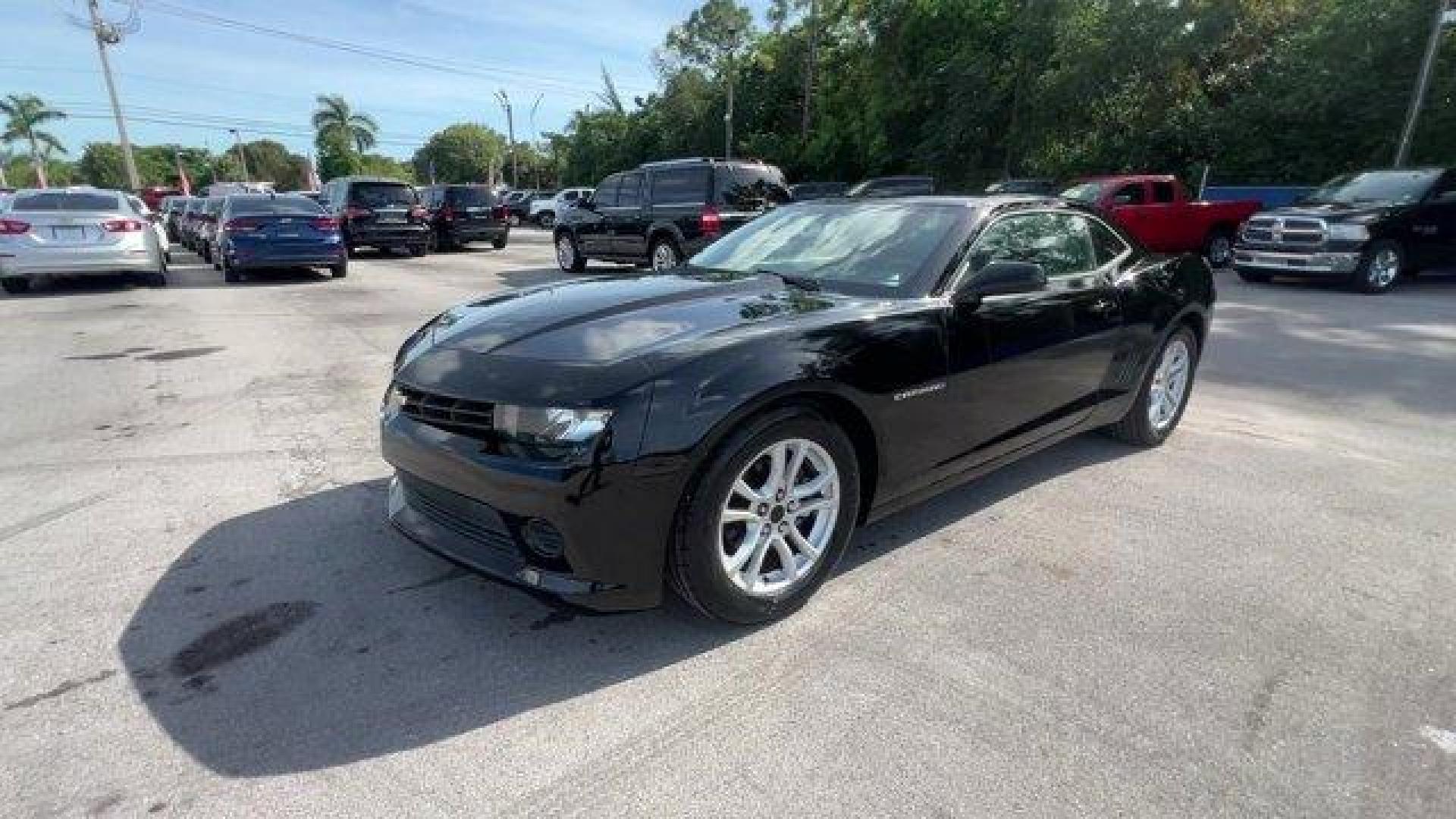 2015 Black /Black Chevrolet Camaro 2LS (2G1FB1E31F9) with an 6 3.6L engine, Automatic transmission, located at 27610 S Dixie Hwy, Homestead, FL, 33032, (305) 749-2348, 25.510241, -80.438301 - KBB.com Best Buy Awards Finalist. Delivers 30 Highway MPG and 19 City MPG! This Chevrolet Camaro boasts a Gas V6 3.6L/217 engine powering this Automatic transmission. WHEELS, 18 (45.7 CM) PAINTED ALUMINUM (STD), TRANSMISSION, 6-SPEED AUTOMATIC includes TAPshift manual shift controls on steering whee - Photo#0