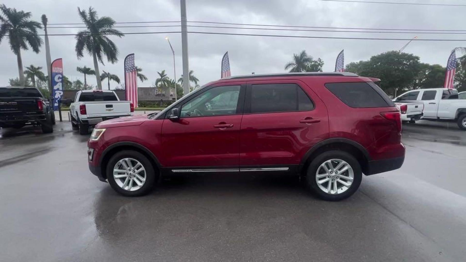 2016 Ruby Red Metallic Tinted Clearcoat /Ebony Black Ford Explorer XLT (1FM5K7D88GG) with an 3.5L 6-Cylinder SMPI DOHC engine, Automatic transmission, located at 27610 S Dixie Hwy, Homestead, FL, 33032, (305) 749-2348, 25.510241, -80.438301 - Photo#1