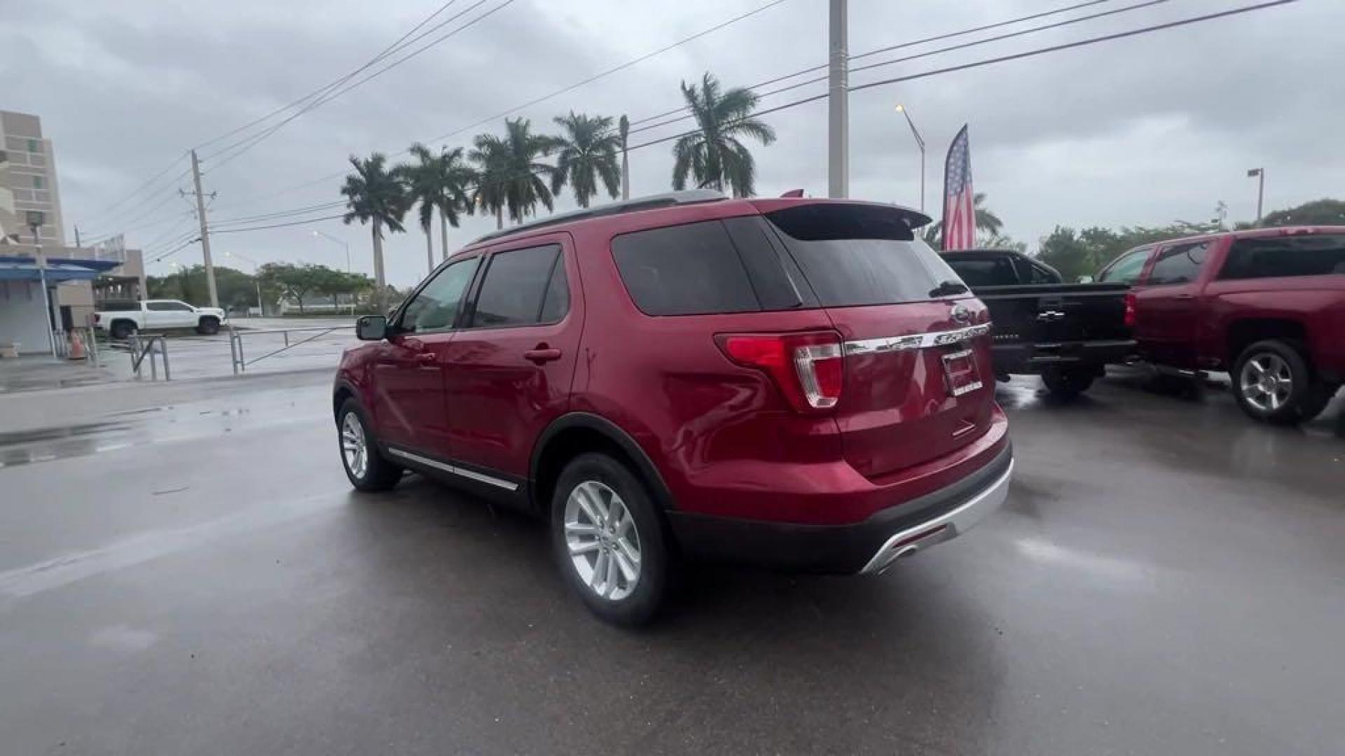 2016 Ruby Red Metallic Tinted Clearcoat /Ebony Black Ford Explorer XLT (1FM5K7D88GG) with an 3.5L 6-Cylinder SMPI DOHC engine, Automatic transmission, located at 27610 S Dixie Hwy, Homestead, FL, 33032, (305) 749-2348, 25.510241, -80.438301 - Photo#2