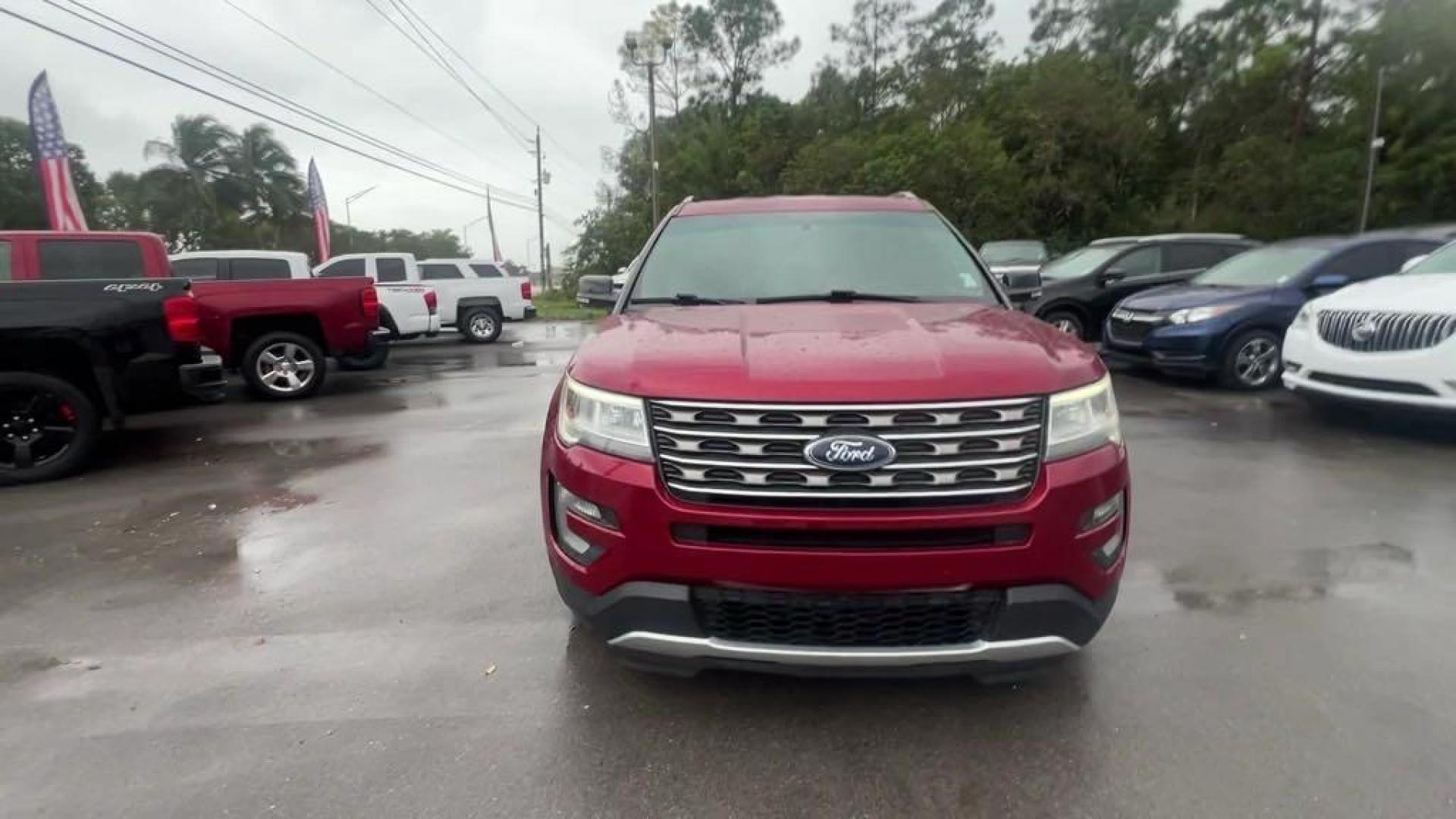 2016 Ruby Red Metallic Tinted Clearcoat /Ebony Black Ford Explorer XLT (1FM5K7D88GG) with an 3.5L 6-Cylinder SMPI DOHC engine, Automatic transmission, located at 27610 S Dixie Hwy, Homestead, FL, 33032, (305) 749-2348, 25.510241, -80.438301 - Photo#7