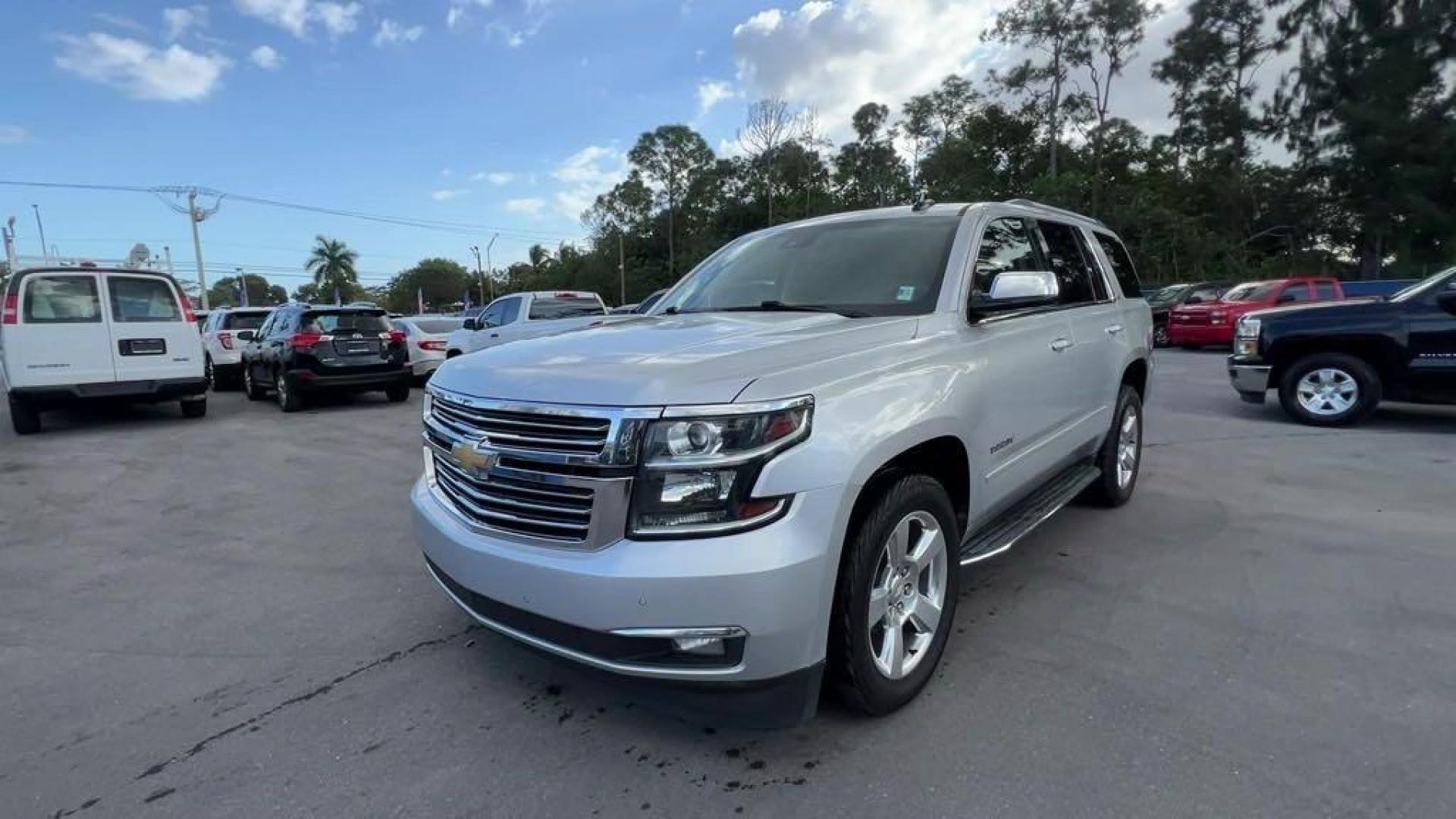 2016 Silver Ice Metallic /Jet Black Chevrolet Tahoe LTZ (1GNSCCKC0GR) with an EcoTec3 5.3L V8 engine, Automatic transmission, located at 27610 S Dixie Hwy, Homestead, FL, 33032, (305) 749-2348, 25.510241, -80.438301 - Photo#0