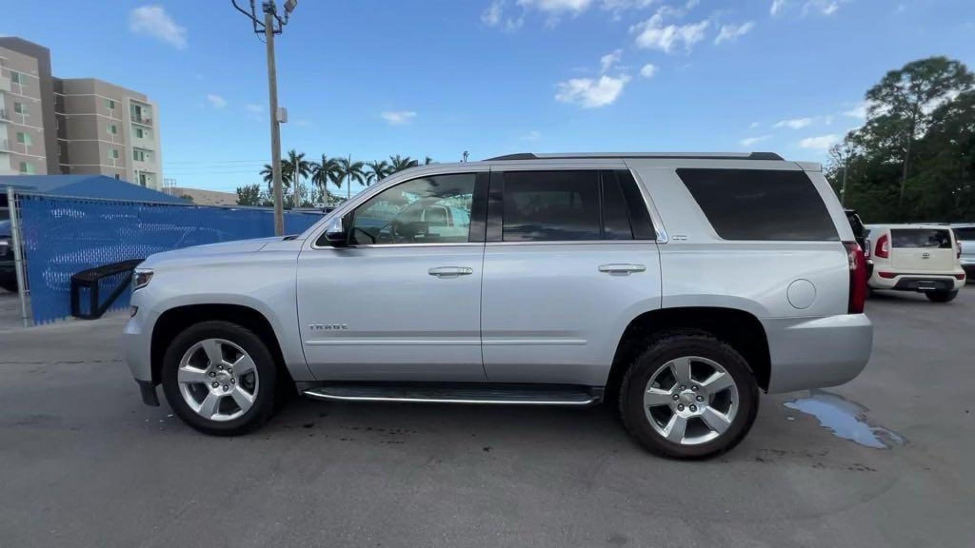 2016 Silver Ice Metallic /Jet Black Chevrolet Tahoe LTZ (1GNSCCKC0GR) with an EcoTec3 5.3L V8 engine, Automatic transmission, located at 27610 S Dixie Hwy, Homestead, FL, 33032, (305) 749-2348, 25.510241, -80.438301 - Photo#1