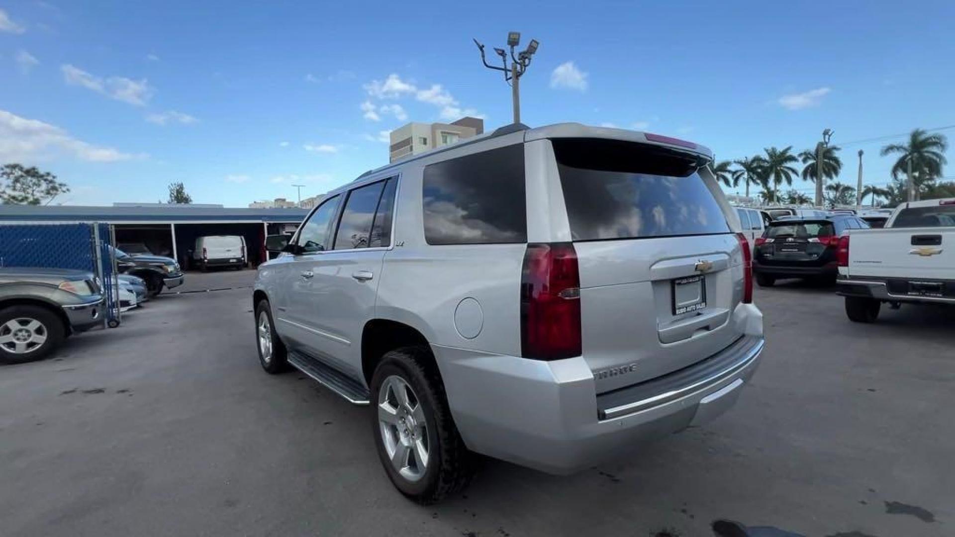 2016 Silver Ice Metallic /Jet Black Chevrolet Tahoe LTZ (1GNSCCKC0GR) with an EcoTec3 5.3L V8 engine, Automatic transmission, located at 27610 S Dixie Hwy, Homestead, FL, 33032, (305) 749-2348, 25.510241, -80.438301 - Photo#2