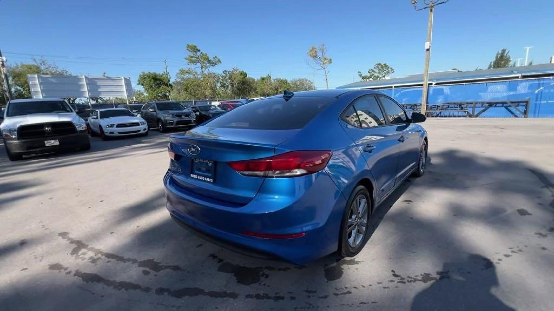 2017 Electric Blue Metallic /Black Hyundai Elantra Value Edition (KMHD84LF2HU) with an 2.0L 4-Cylinder DOHC 16V engine, Automatic transmission, located at 27610 S Dixie Hwy, Homestead, FL, 33032, (305) 749-2348, 25.510241, -80.438301 - Photo#4