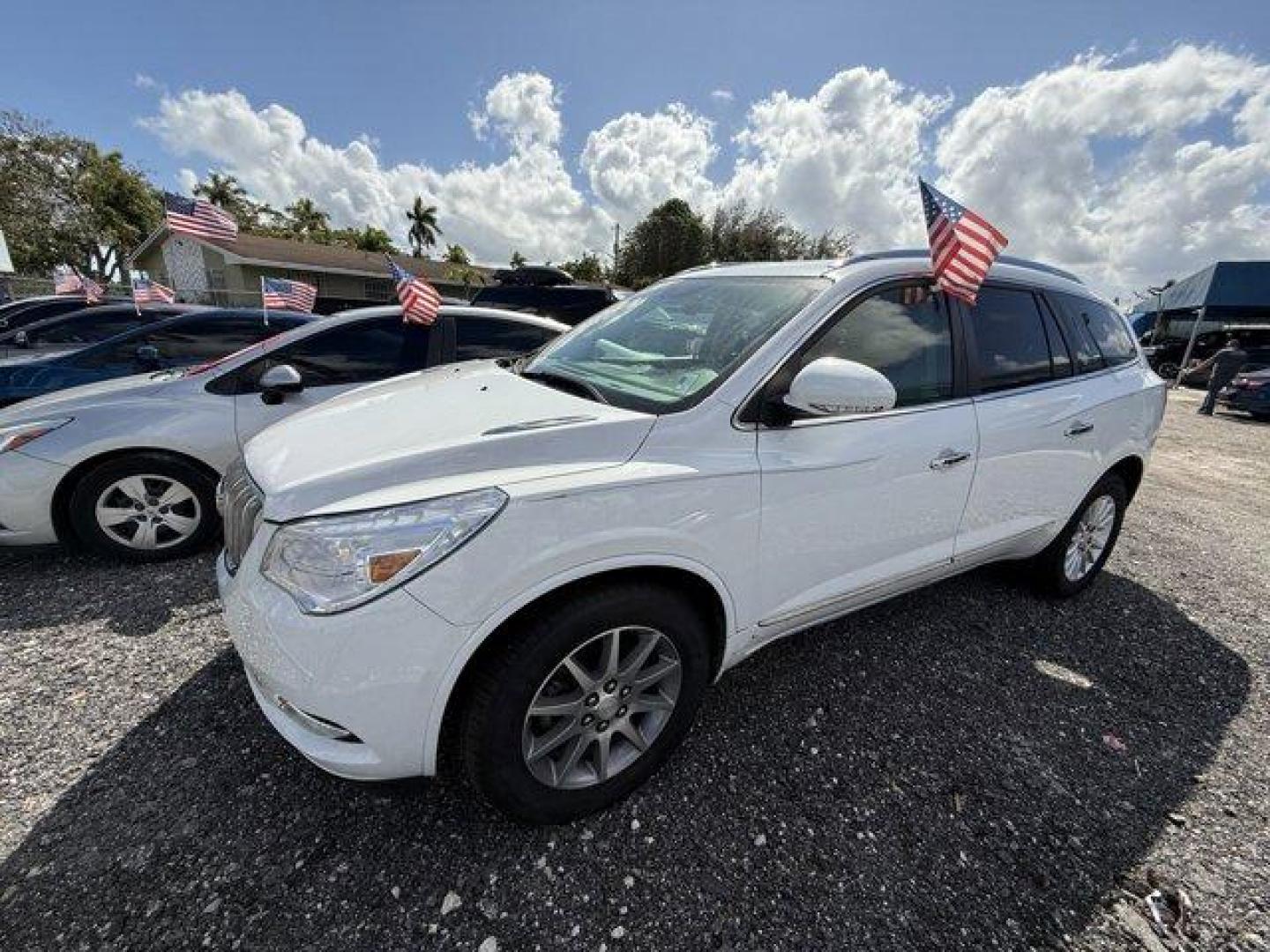 2016 Summit White /Light Titanium Buick Enclave Leather Group (5GAKRBKD9GJ) with an 6 3.6L engine, Automatic transmission, located at 27610 S Dixie Hwy, Homestead, FL, 33032, (305) 749-2348, 25.510241, -80.438301 - KBB.com 5-Year Cost to Own Awards. Scores 22 Highway MPG and 15 City MPG! This Buick Enclave boasts a Gas V6 3.6L/217 engine powering this Automatic transmission. WHEELS, 19 (48.3 CM) 10-SPOKE ALUMINUM (STD), TRANSMISSION, 6- SPEED AUTOMATIC, ELECTRONICALLY CONTROLLED WITH OVERDRIVE (STD), TIRES, P2 - Photo#0