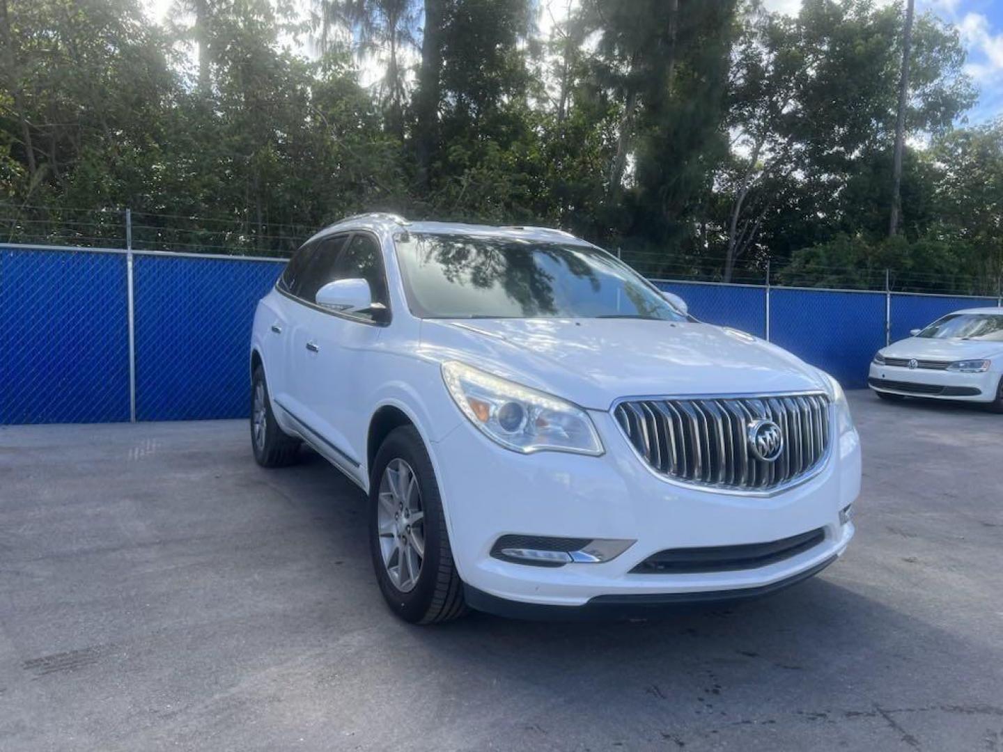 2016 Summit White /Light Titanium Buick Enclave Leather Group (5GAKRBKD9GJ) with an 3.6L V6 SIDI VVT engine, Automatic transmission, located at 27610 S Dixie Hwy, Homestead, FL, 33032, (305) 749-2348, 25.510241, -80.438301 - Photo#0