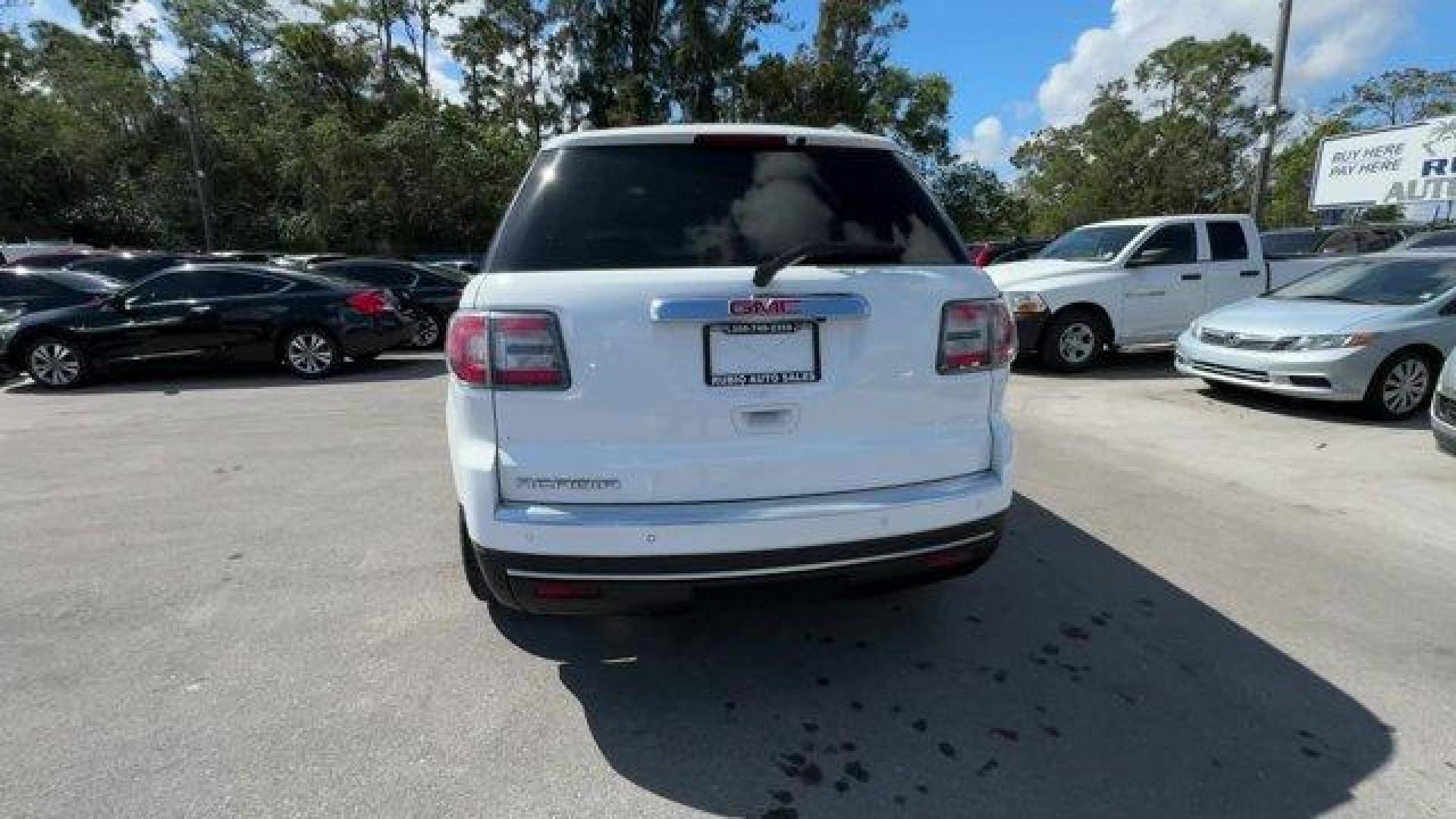 2016 Summit White /Dark Cashmere GMC Acadia SLT-1 (1GKKRRKDXGJ) with an 6 3.6L engine, Automatic transmission, located at 27610 S Dixie Hwy, Homestead, FL, 33032, (305) 749-2348, 25.510241, -80.438301 - KBB.com Brand Image Awards. Delivers 22 Highway MPG and 15 City MPG! This GMC Acadia delivers a Gas V6 3.6L/217 engine powering this Automatic transmission. WHEELS, 4 - 19 X 7.5 (48.3 CM X 19.1 CM) ALUMINUM (STD), TRANSMISSION, 6-SPEED AUTOMATIC (STD), TIRES, P255/60R19 H-RATED, BLACKWALL (STD).*Thi - Photo#3