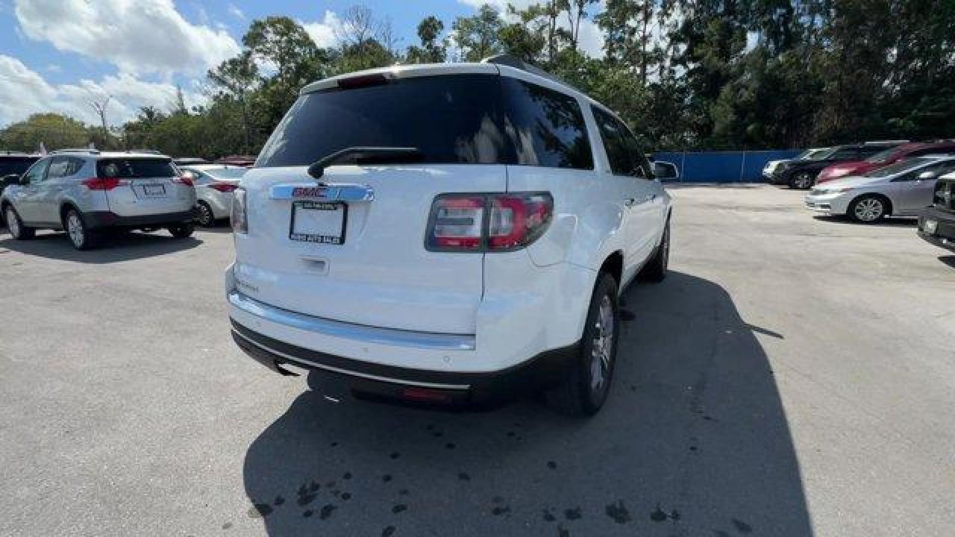 2016 Summit White /Dark Cashmere GMC Acadia SLT-1 (1GKKRRKDXGJ) with an 6 3.6L engine, Automatic transmission, located at 27610 S Dixie Hwy, Homestead, FL, 33032, (305) 749-2348, 25.510241, -80.438301 - KBB.com Brand Image Awards. Delivers 22 Highway MPG and 15 City MPG! This GMC Acadia delivers a Gas V6 3.6L/217 engine powering this Automatic transmission. WHEELS, 4 - 19 X 7.5 (48.3 CM X 19.1 CM) ALUMINUM (STD), TRANSMISSION, 6-SPEED AUTOMATIC (STD), TIRES, P255/60R19 H-RATED, BLACKWALL (STD).*Thi - Photo#4