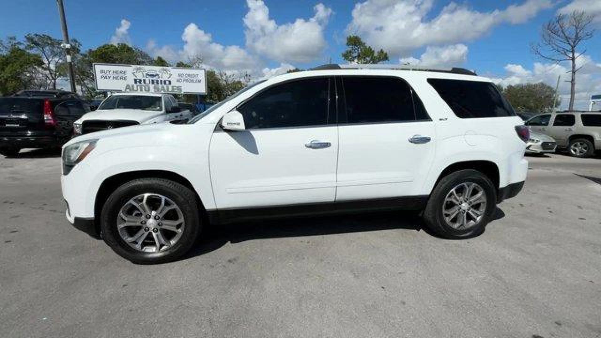 2016 Summit White /Dark Cashmere GMC Acadia SLT-1 (1GKKRRKDXGJ) with an 6 3.6L engine, Automatic transmission, located at 27610 S Dixie Hwy, Homestead, FL, 33032, (305) 749-2348, 25.510241, -80.438301 - KBB.com Brand Image Awards. Delivers 22 Highway MPG and 15 City MPG! This GMC Acadia delivers a Gas V6 3.6L/217 engine powering this Automatic transmission. WHEELS, 4 - 19 X 7.5 (48.3 CM X 19.1 CM) ALUMINUM (STD), TRANSMISSION, 6-SPEED AUTOMATIC (STD), TIRES, P255/60R19 H-RATED, BLACKWALL (STD).*Thi - Photo#5