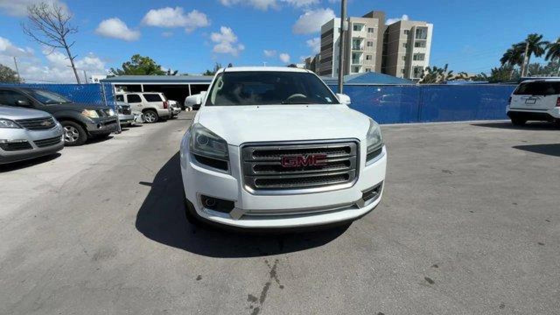 2016 Summit White /Dark Cashmere GMC Acadia SLT-1 (1GKKRRKDXGJ) with an 6 3.6L engine, Automatic transmission, located at 27610 S Dixie Hwy, Homestead, FL, 33032, (305) 749-2348, 25.510241, -80.438301 - KBB.com Brand Image Awards. Delivers 22 Highway MPG and 15 City MPG! This GMC Acadia delivers a Gas V6 3.6L/217 engine powering this Automatic transmission. WHEELS, 4 - 19 X 7.5 (48.3 CM X 19.1 CM) ALUMINUM (STD), TRANSMISSION, 6-SPEED AUTOMATIC (STD), TIRES, P255/60R19 H-RATED, BLACKWALL (STD).*Thi - Photo#7