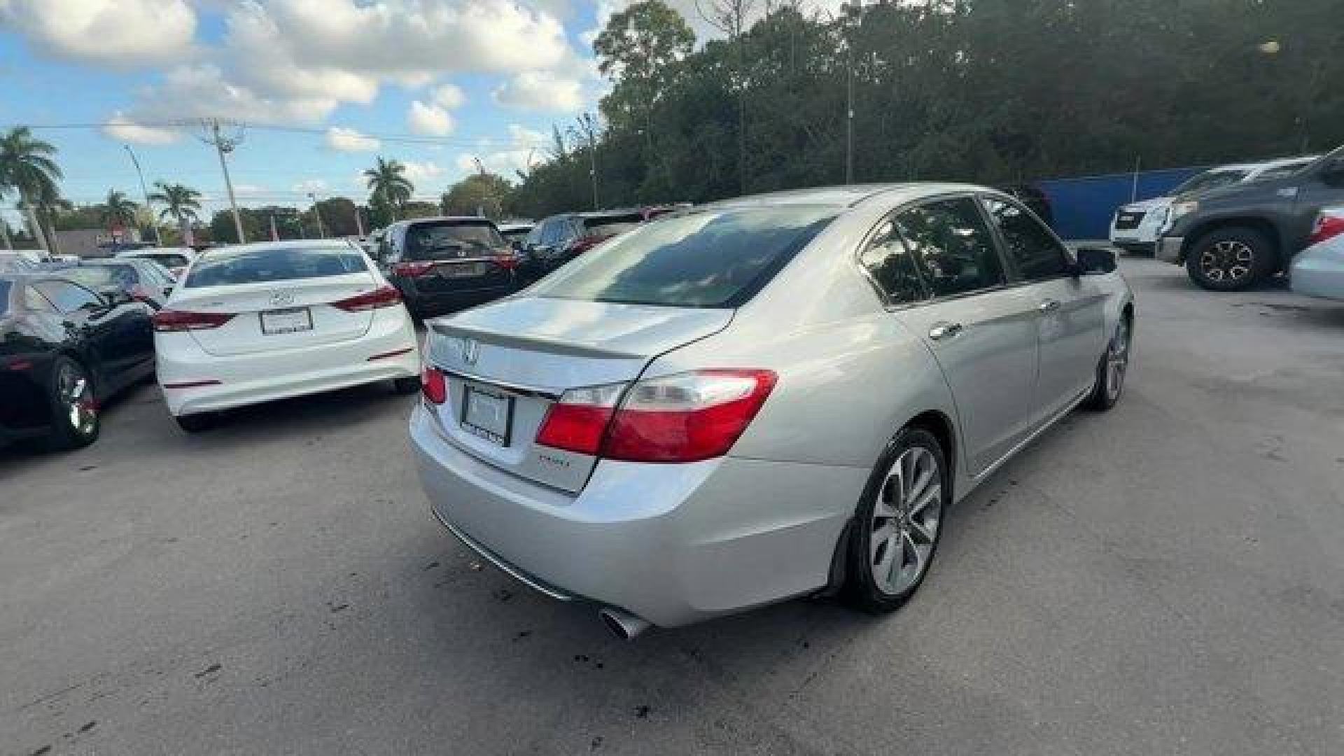 2014 Silver Honda Accord Sedan Sport (1HGCR2F5XEA) with an 4 2.4 L engine, Variable transmission, located at 27610 S Dixie Hwy, Homestead, FL, 33032, (305) 749-2348, 25.510241, -80.438301 - IIHS Top Safety Pick+. Only 101,295 Miles! Boasts 34 Highway MPG and 26 City MPG! This Honda Accord Sedan delivers a Regular Unleaded I-4 2.4 L/144 engine powering this Variable transmission. Window Grid Antenna, Wheels: 18 Alloy, Vinyl Door Trim Insert.* This Honda Accord Sedan Features the Followi - Photo#4