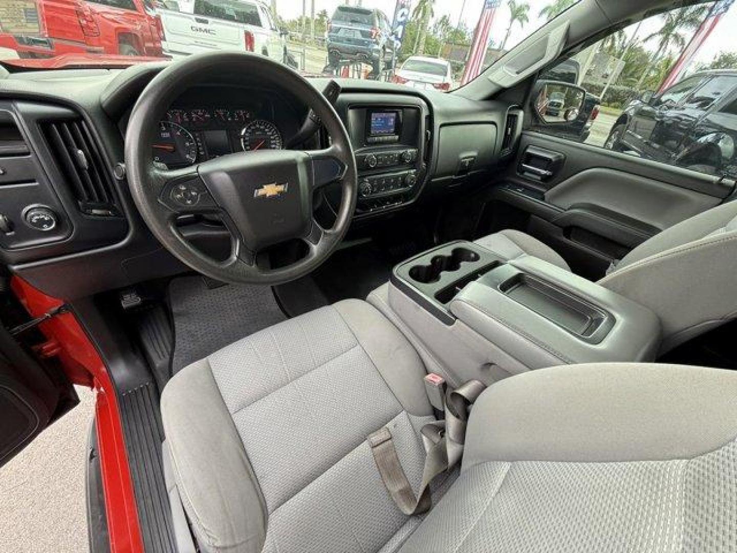 2014 Victory Red /Jet Black/Dark Ash Chevrolet Silverado 1500 Work Truck (1GCRCPEHXEZ) with an 6 4.3L engine, Automatic transmission, located at 27610 S Dixie Hwy, Homestead, FL, 33032, (305) 749-2348, 25.510241, -80.438301 - NACTOY 2014 North American Truck of the Year. Scores 24 Highway MPG and 18 City MPG! This Chevrolet Silverado 1500 boasts a Gas/Ethanol V6 4.3L/262 engine powering this Automatic transmission. VICTORY RED, TRANSMISSION, 6-SPEED AUTOMATIC, ELECTRONICALLY CONTROLLED with overdrive and tow/haul mode. I - Photo#11