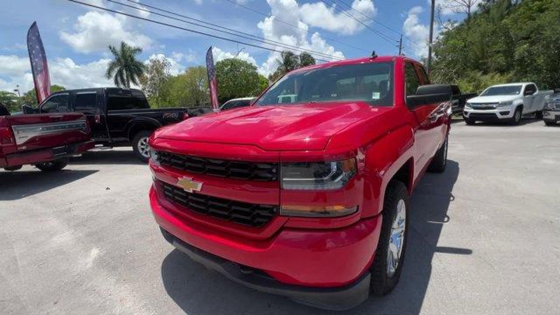 2016 Red Hot /Dark Ash with Jet Black Interior Accents Chevrolet Silverado 1500 Custom (1GCRCPEH6GZ) with an 6 4.3L engine, Automatic transmission, located at 27610 S Dixie Hwy, Homestead, FL, 33032, (305) 749-2348, 25.510241, -80.438301 - Delivers 24 Highway MPG and 18 City MPG! This Chevrolet Silverado 1500 boasts a Gas/Ethanol V6 4.3L/262 engine powering this Automatic transmission. WHEELS, 20 X 9 (50.8 CM X 22.9 CM) CHROME CLAD ALUMINUM (STD), TRANSMISSION, 6-SPEED AUTOMATIC, ELECTRONICALLY CONTROLLED with overdrive and tow/haul m - Photo#0