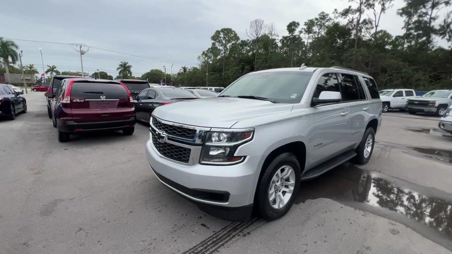 2016 Silver Ice Metallic /Black Chevrolet Tahoe LT (1GNSCBKC0GR) with an EcoTec3 5.3L V8 engine, Automatic transmission, located at 27610 S Dixie Hwy, Homestead, FL, 33032, (305) 749-2348, 25.510241, -80.438301 - Photo#0