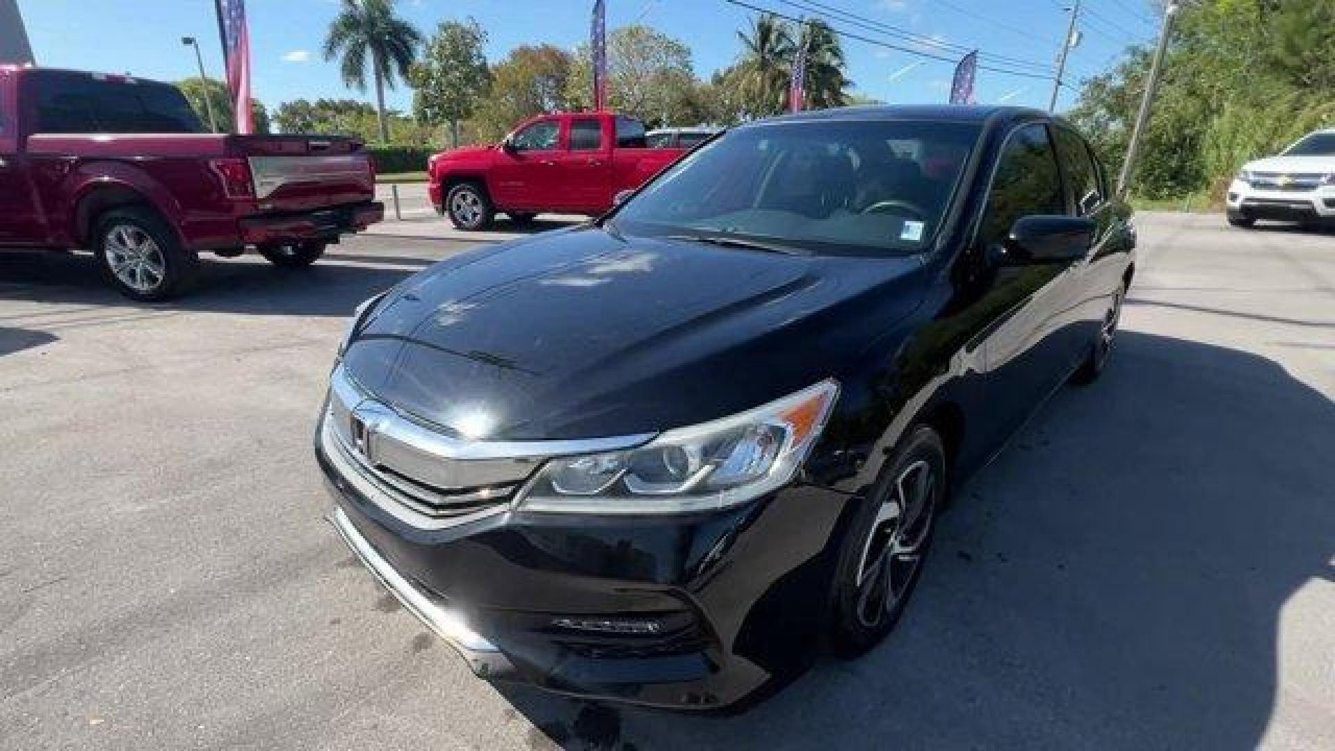 2016 Black Honda Accord Sedan LX (1HGCR2F32GA) with an 4 2.4 L engine, Variable transmission, located at 27610 S Dixie Hwy, Homestead, FL, 33032, (305) 749-2348, 25.510241, -80.438301 - KBB.com Brand Image Awards. Scores 37 Highway MPG and 27 City MPG! This Honda Accord Sedan delivers a Regular Unleaded I-4 2.4 L/144 engine powering this Variable transmission. Window Grid Antenna, Wheels: 16 Alloy, VSA Electronic Stability Control (ESC).* This Honda Accord Sedan Features the Follow - Photo#0