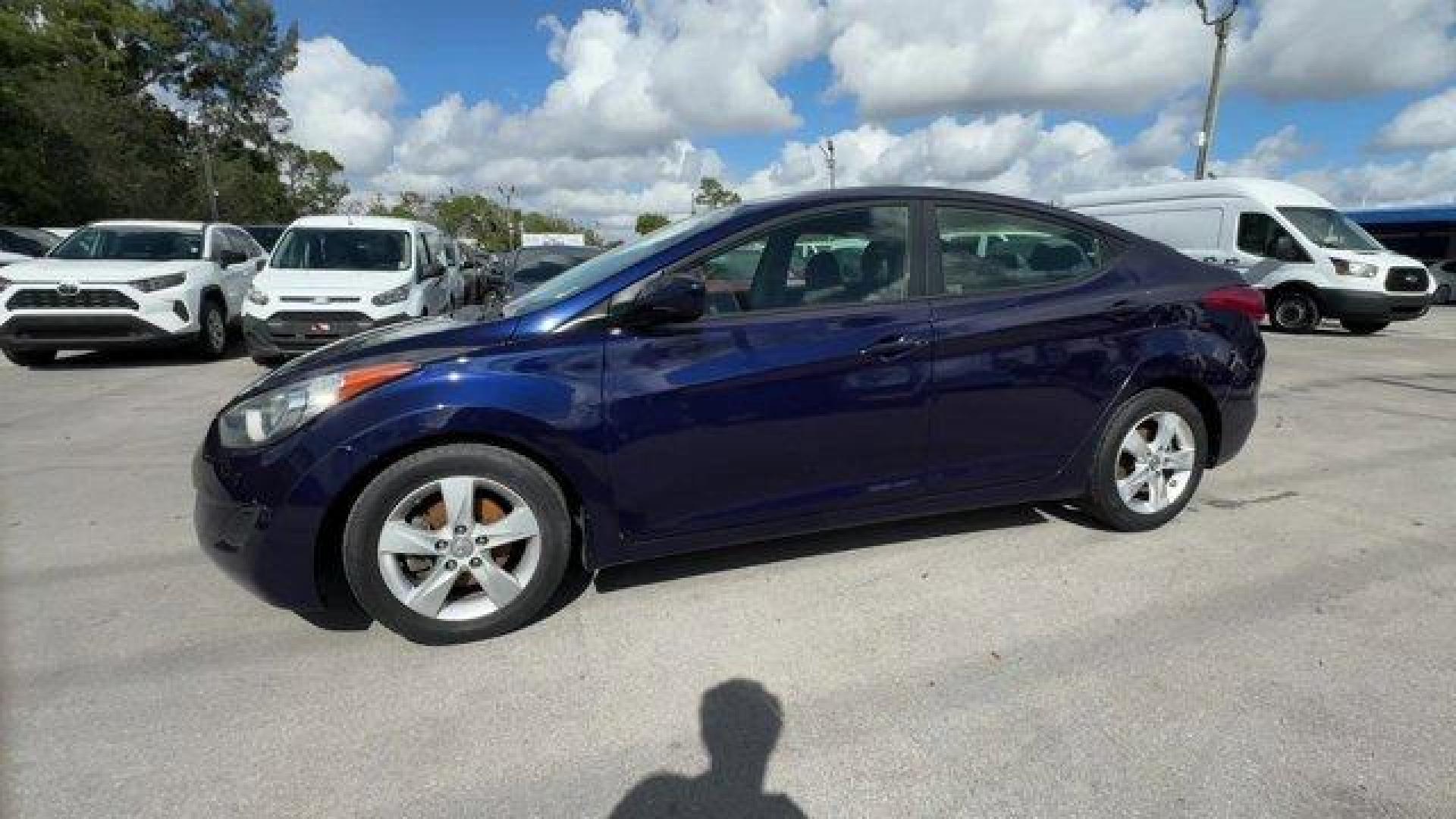 2013 Indigo Blue Pearl /Gray Hyundai Elantra GLS (5NPDH4AE4DH) with an 4 1.8L engine, Automatic transmission, located at 27610 S Dixie Hwy, Homestead, FL, 33032, (305) 749-2348, 25.510241, -80.438301 - IIHS Top Safety Pick. Delivers 38 Highway MPG and 28 City MPG! This Hyundai Elantra boasts a Gas I4 1.8L/110 engine powering this Automatic transmission. STANDARD EQUIPMENT PKG, INDIGO BLUE PEARL, GRAY, CLOTH SEAT TRIM.* This Hyundai Elantra Features the Following Options *AUTO-DIMMING REARVIEW MIRR - Photo#1