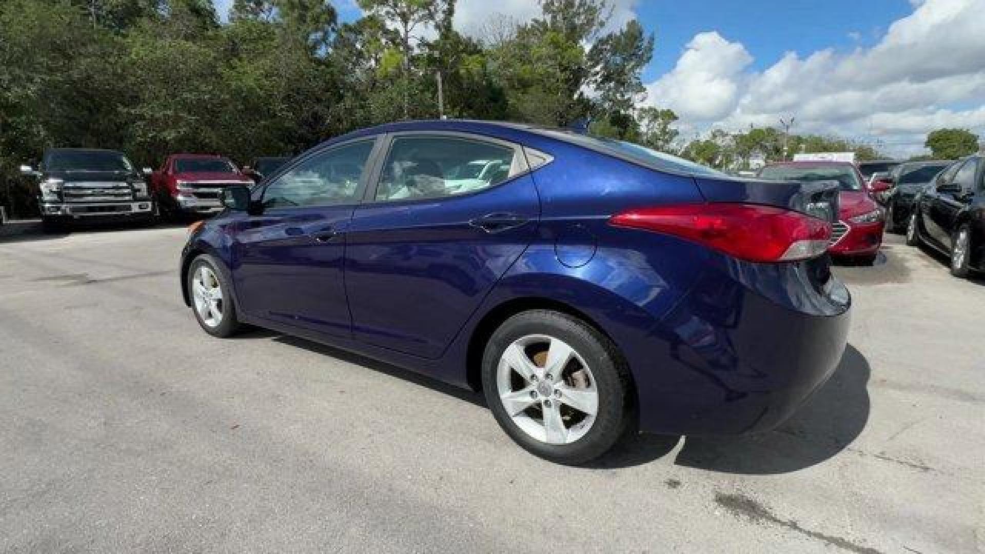 2013 Indigo Blue Pearl /Gray Hyundai Elantra GLS (5NPDH4AE4DH) with an 4 1.8L engine, Automatic transmission, located at 27610 S Dixie Hwy, Homestead, FL, 33032, (305) 749-2348, 25.510241, -80.438301 - IIHS Top Safety Pick. Delivers 38 Highway MPG and 28 City MPG! This Hyundai Elantra boasts a Gas I4 1.8L/110 engine powering this Automatic transmission. STANDARD EQUIPMENT PKG, INDIGO BLUE PEARL, GRAY, CLOTH SEAT TRIM.* This Hyundai Elantra Features the Following Options *AUTO-DIMMING REARVIEW MIRR - Photo#2