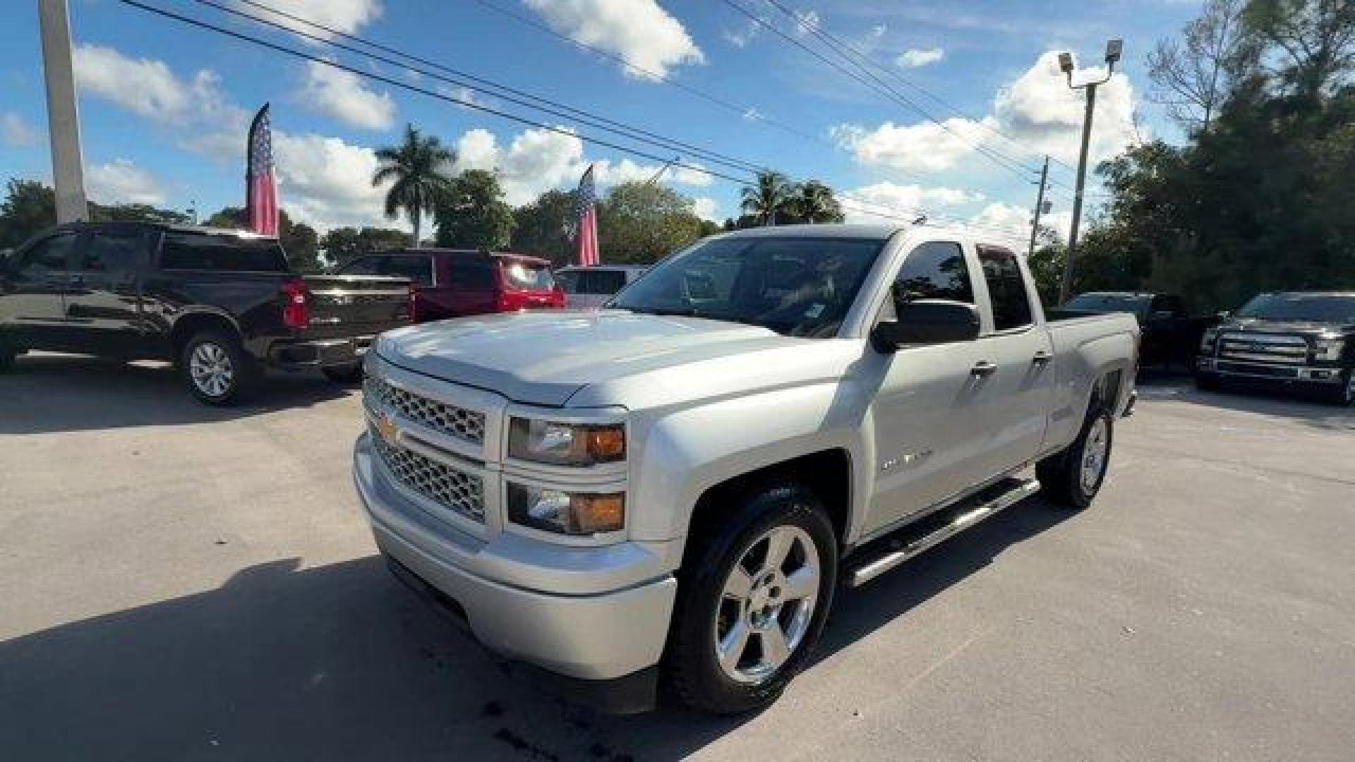 2014 Silver Ice Metallic /Jet Black/Dark Ash Chevrolet Silverado 1500 Work Truck (1GCRCPEH7EZ) with an 6 4.3L engine, Automatic transmission, located at 27610 S Dixie Hwy, Homestead, FL, 33032, (305) 749-2348, 25.510241, -80.438301 - NACTOY 2014 North American Truck of the Year. Boasts 24 Highway MPG and 18 City MPG! This Chevrolet Silverado 1500 delivers a Gas/Ethanol V6 4.3L/262 engine powering this Automatic transmission. TRANSMISSION, 6-SPEED AUTOMATIC, ELECTRONICALLY CONTROLLED with overdrive and tow/haul mode. Includes Cru - Photo#0